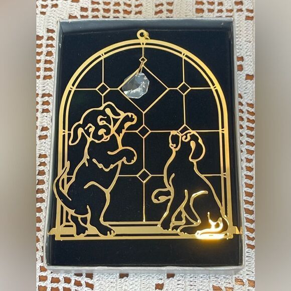 Vintage AURALIM 24k gold plated Christmas tree ornament || Christmas decoration - Picture 6 of 9